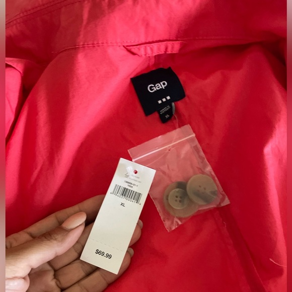- GAP Coral Double Breasted Belted Coat - XL NWT - Picture 3 of 6